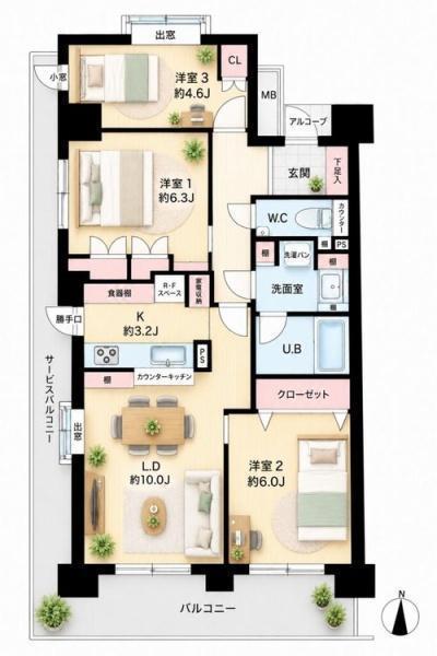 間取図/区画図: